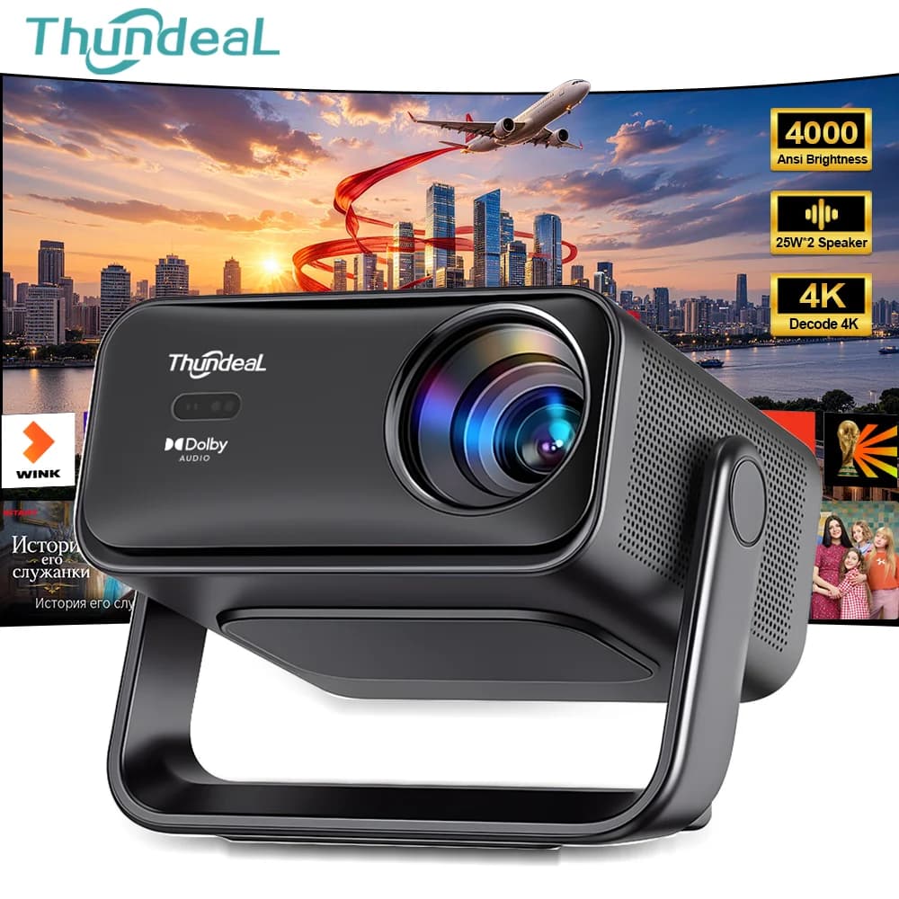 Proiettore ThundeaL Full HD 1080P WiFi LED 2K 4K Video Movie Beam TD98 TD98W Proiettore Android PK DLP Home Theater Cinema Beamer