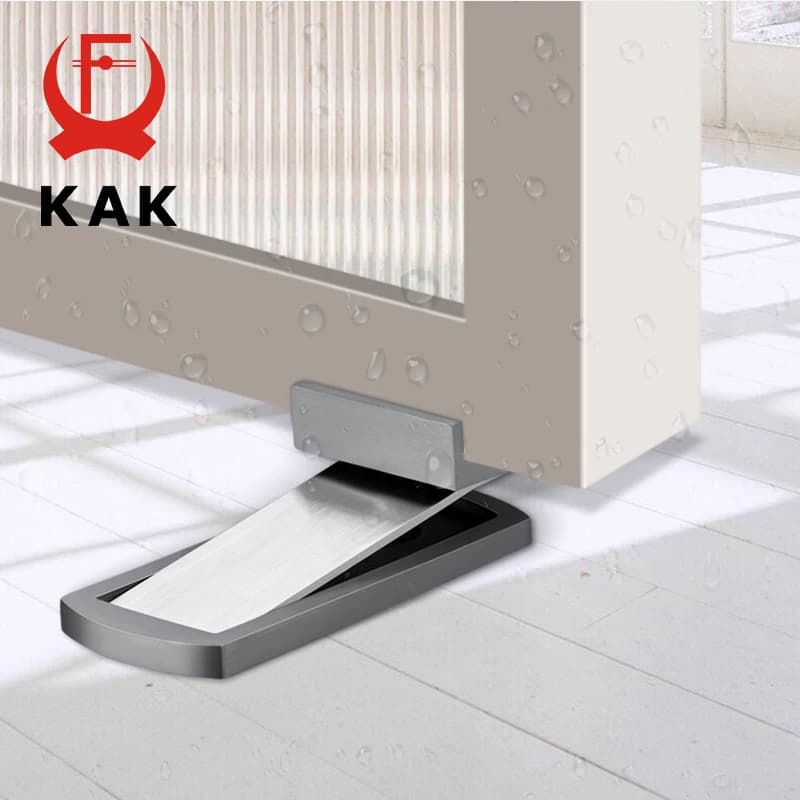 KAK Fermaporta Magnetico Nascosto, Blocco Porta Invisibile Senza Foratura, Fermaporte da Pavimento Senza Chiodi, Protezione Parete, Accessori per Porte