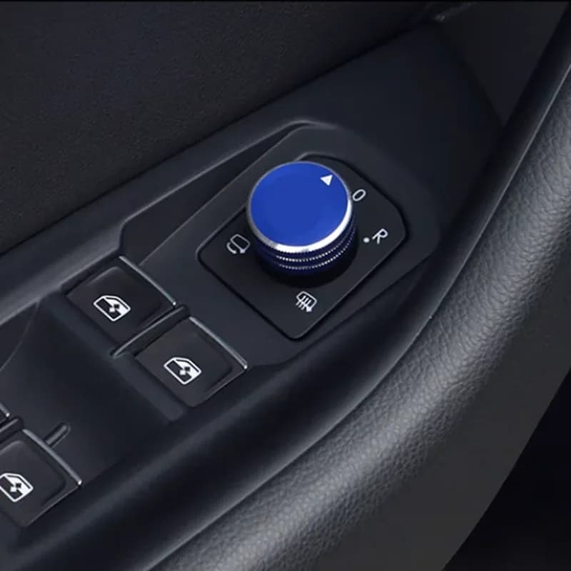For Volkswagen Tanyue Maiteng B8l Passat 2018-2023 Rearview Mirror Adjustment Knob Decorative Ring Switch Interior Accessories.