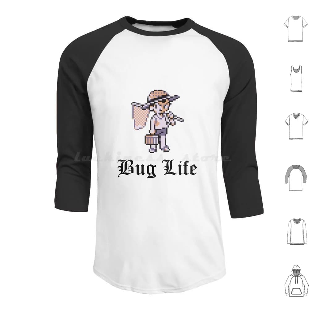 Felpe con cappuccio Bug Life Allenatore a maniche lunghe Bug Catcher Bug Life Thug Life Bug Go Go Gameboy Game Boy