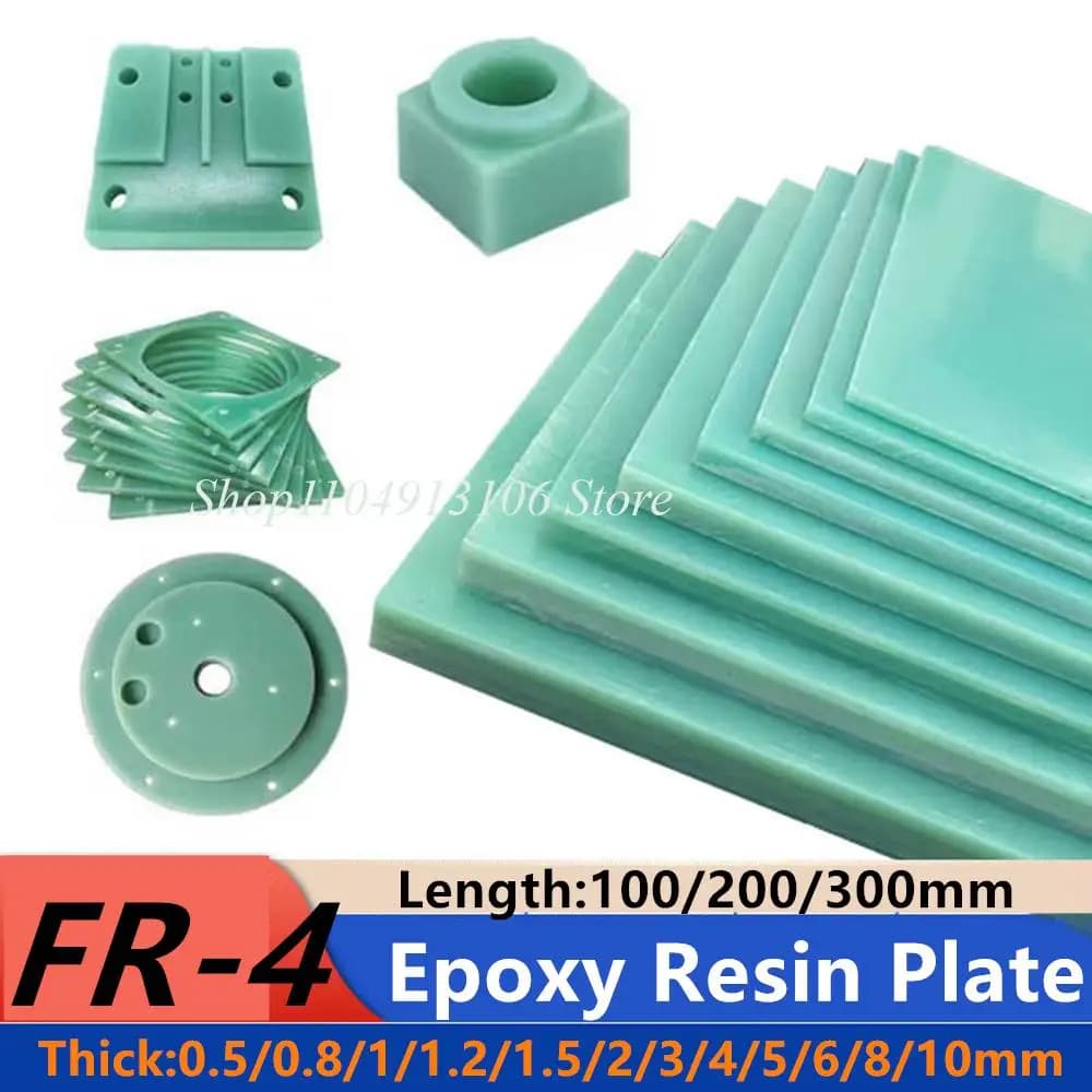 3240 FR-4 Epoxy Resin Board Glass Fibre 3D 0.3/0.5/0.8/1/1.5/2/3/4/5/6/8-50mm Thick FR4 Fiberglass Sheet Water-green Epoxy Plate
