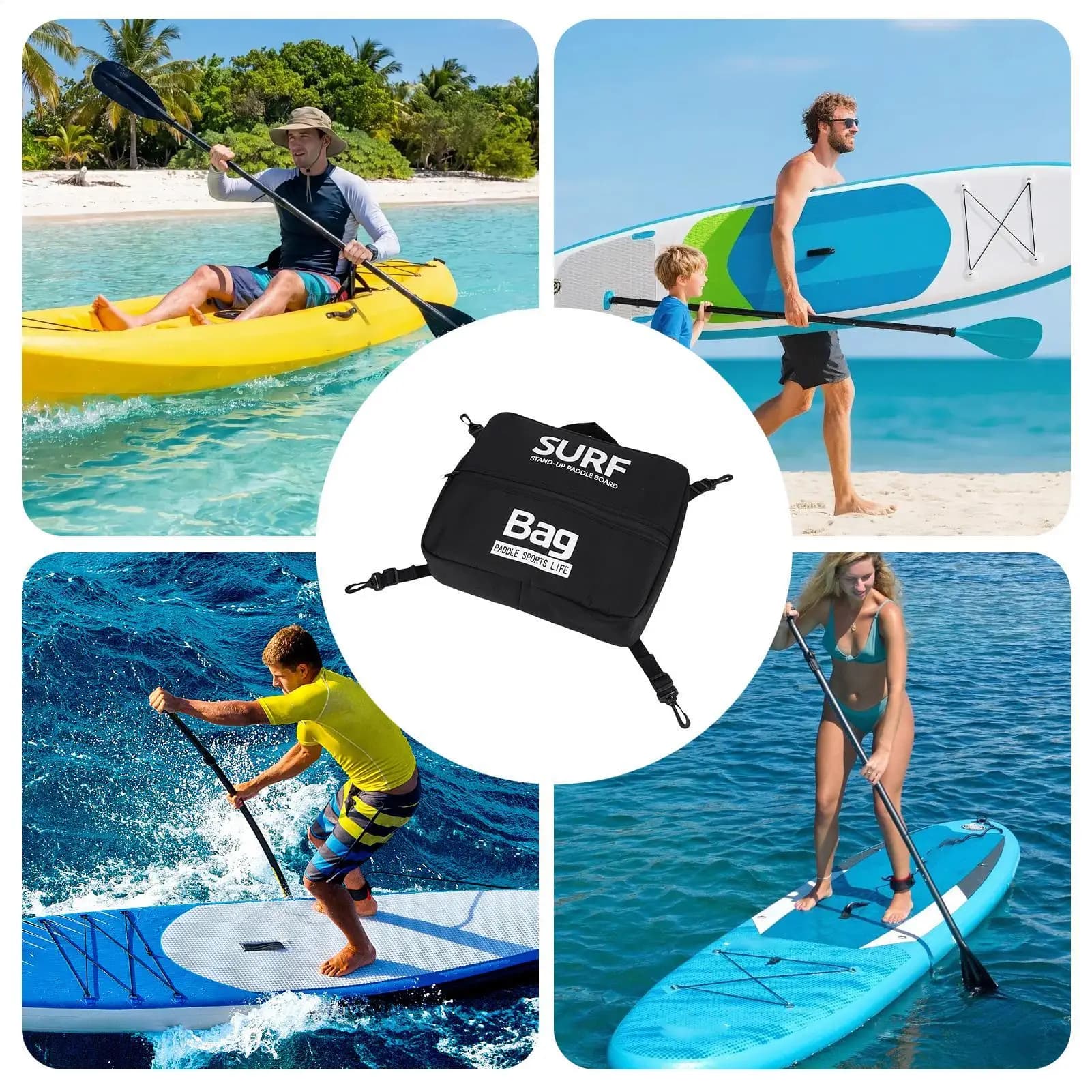 Kayak Cooler 10L Insulated Leakproof Portable Waterproof Paddle Board Cooler Bag For Canoe Rafting Lake Cruises Surfing Beach