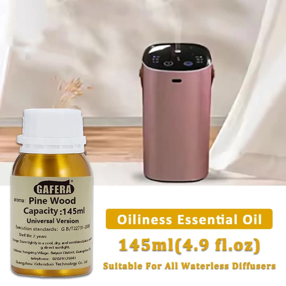 GAFERA 145ml (4.9 fl.oz) Pine Wood/Hilton Essential Oil - For All Waterless Diffuser, Aroma Diffuser Replenish Aromatherapy Oil