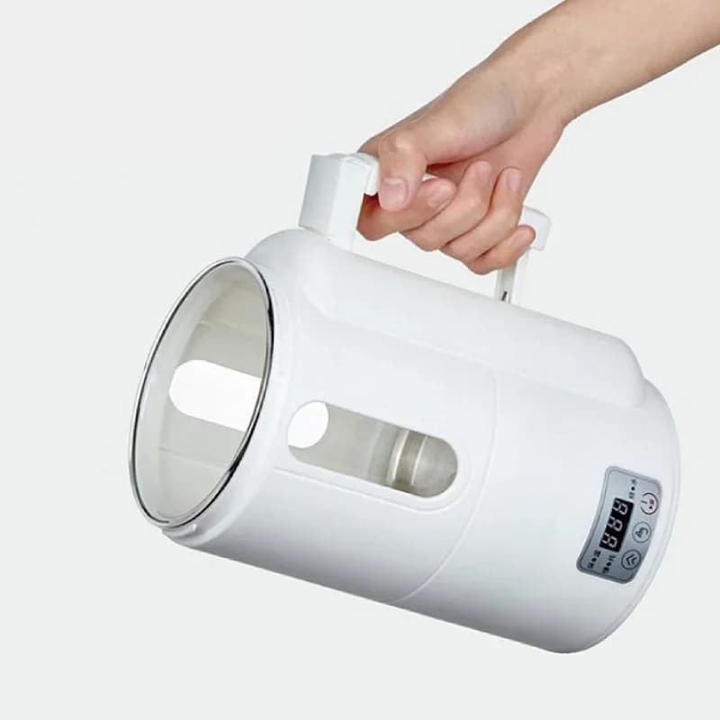 Bollitore elettrico da viaggio portatile Bollitore multifunzionale 800ml 12V/24V/220V Bollitore elettrico per auto Casa Salute Pentola Stufato Tazza di cottura