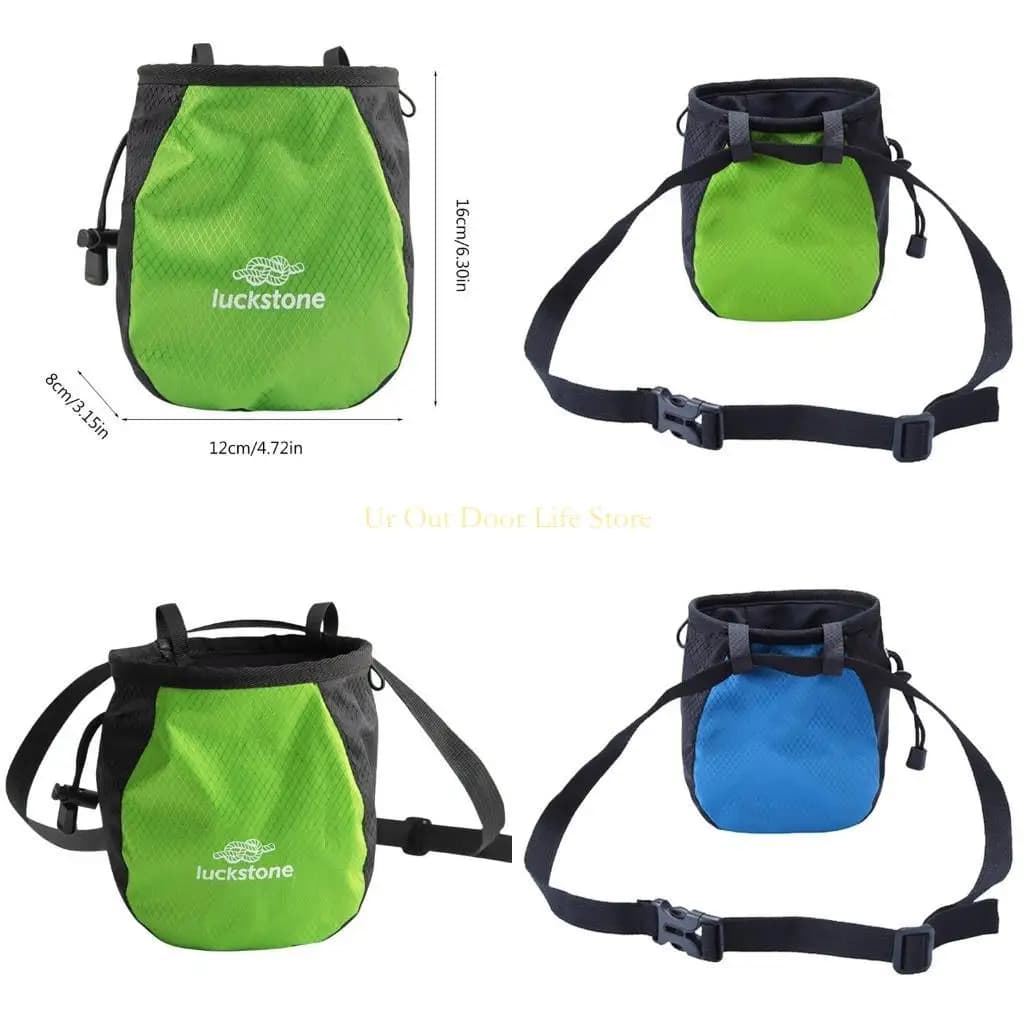 Borsa per gesso da arrampicata roccia, 77UF, borsa per gesso regolabile con coulisse, borsa per gesso da bouldering