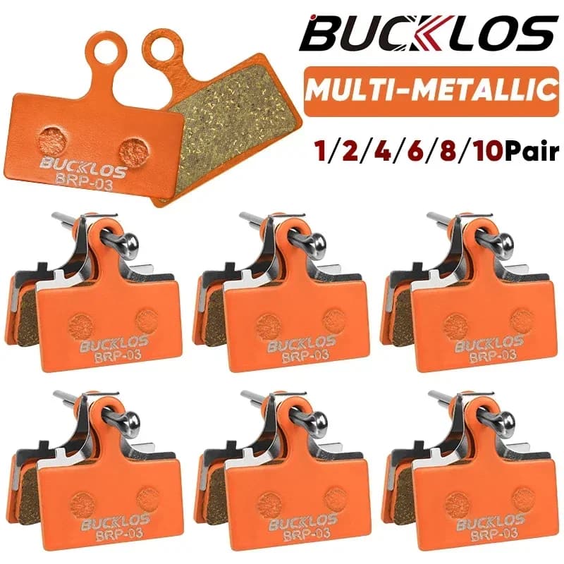 BUCKLOS Pastiglie freno a disco idraulico per bicicletta per M9000 Pastiglie freno metalliche Pastiglie freno per mountain bike da strada in metallo adatte G01S G03C G05S