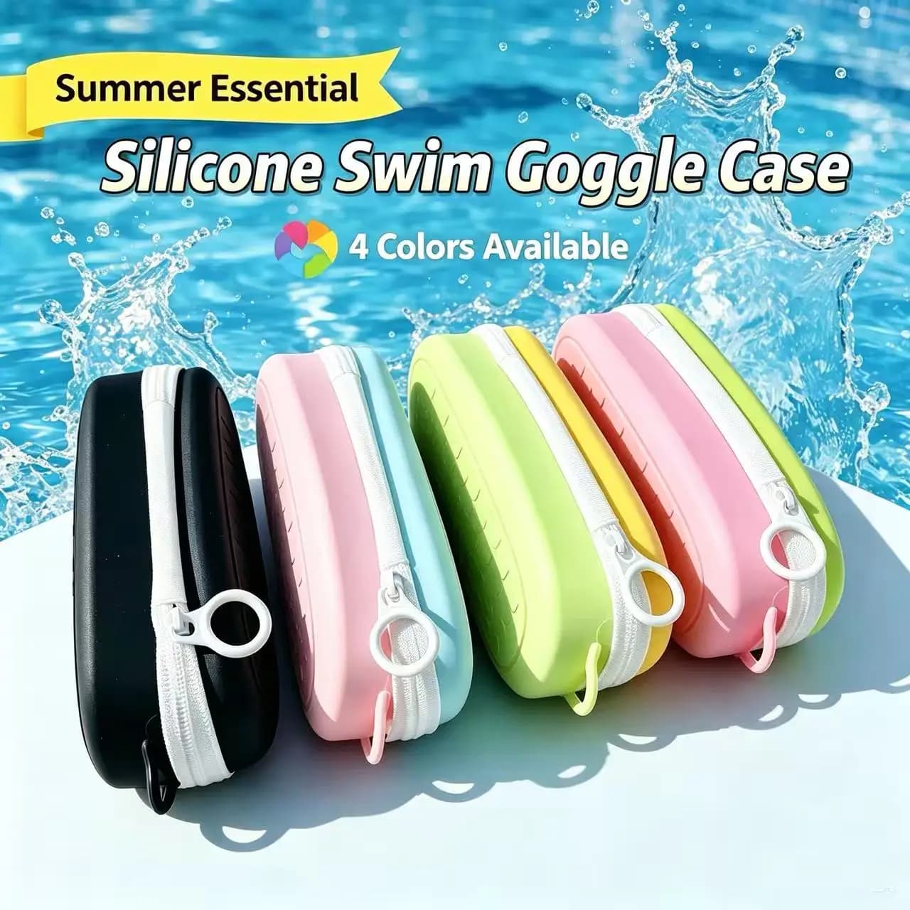 Silicone Breathable Swimming Goggles Case