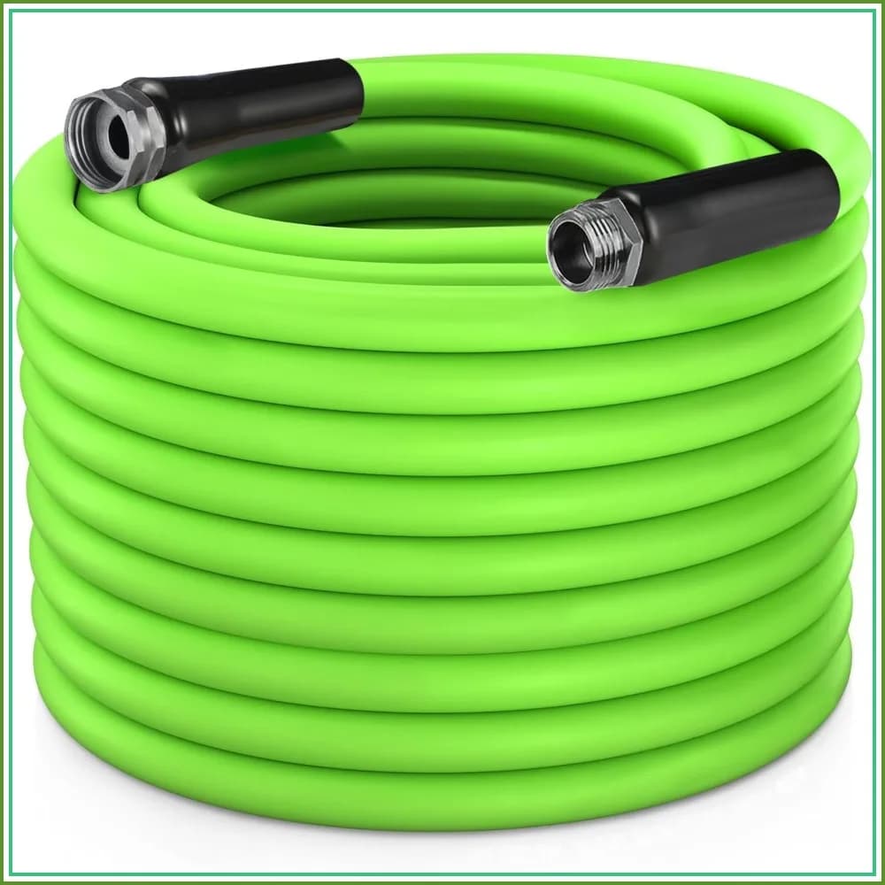 Heavy Duty Garden Hose 5/8 Inch x 200ft - Kink Resistant, Leak Proof, Rustproof Water Hose for Outdoor Watering