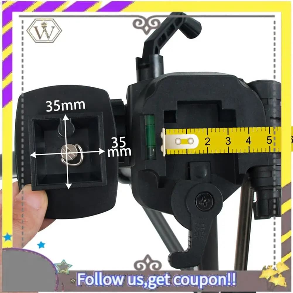 AU33-1 Pezzo Adattatore per Fotocamera DSLR, Piastra Base per Treppiede Tridimensionale