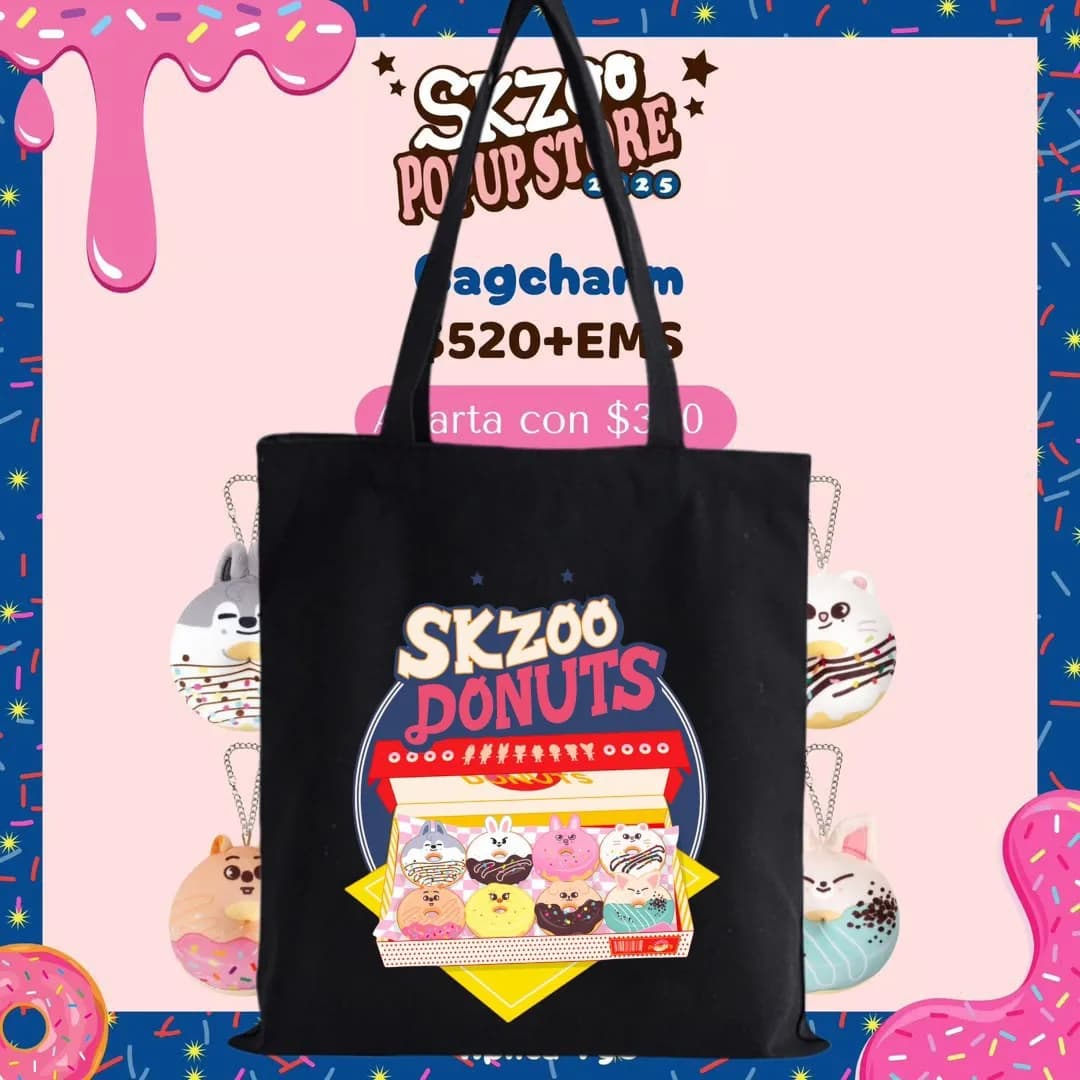 Borsa in cotone Idol SKZOO Stray Kids, borsa a tracolla per studenti, borsa stampata Felix HyunJin Chan Jisung Seungmin, regali per i fan