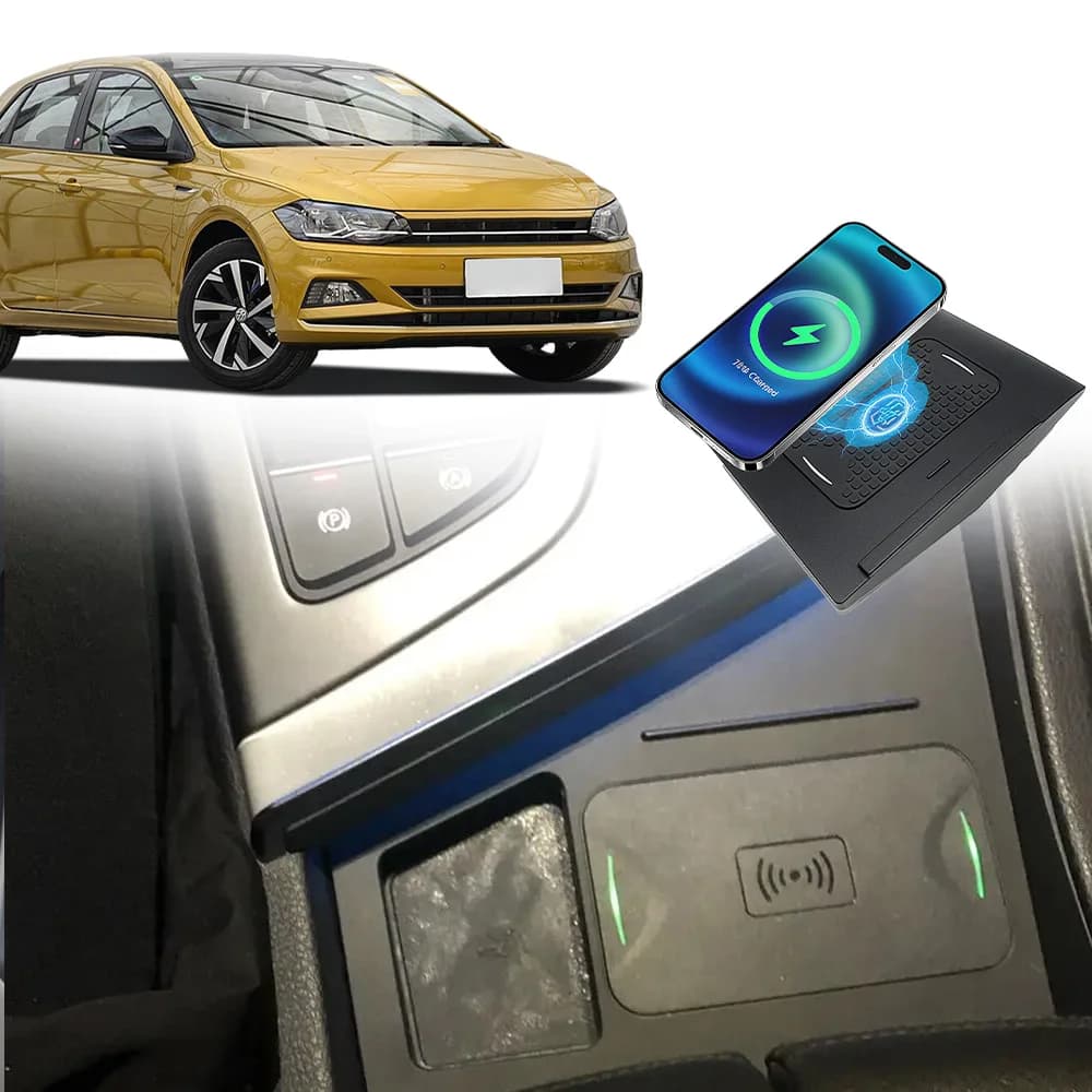 15W Car wireless charger for VW Golf 2014-2020 car phone charger fast phone charger charging pad plate