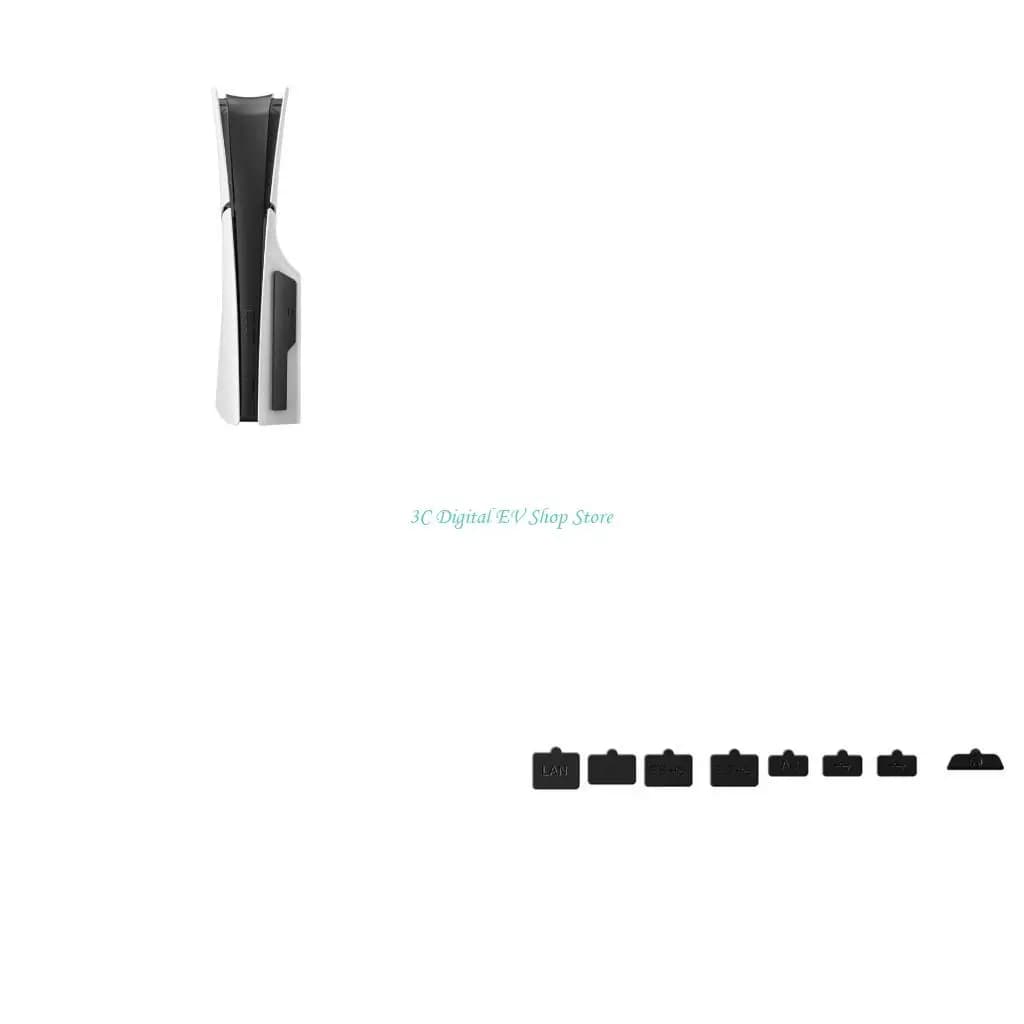 E74D Tappo antipolvere in gomma per console gioco da 9 pezzi per copertura antipolvere sottile 5