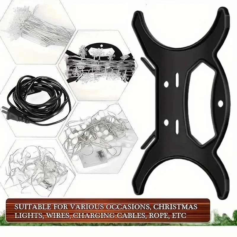 Organizzatore di cavi in plastica leggera da 5/10 pezzi, avvolgicavo per luci natalizie, porta cavi domestico, gestore di cavi per luci decorative