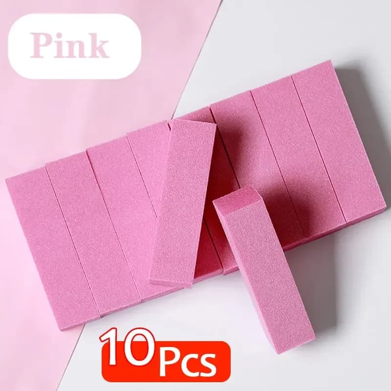 Pink Abrasive Lime Block for Polishing, Pedicure and Manicure Sponge, Nail Art Buffer, Polishing and Polishing Tools Without Damaging Nails 2042
