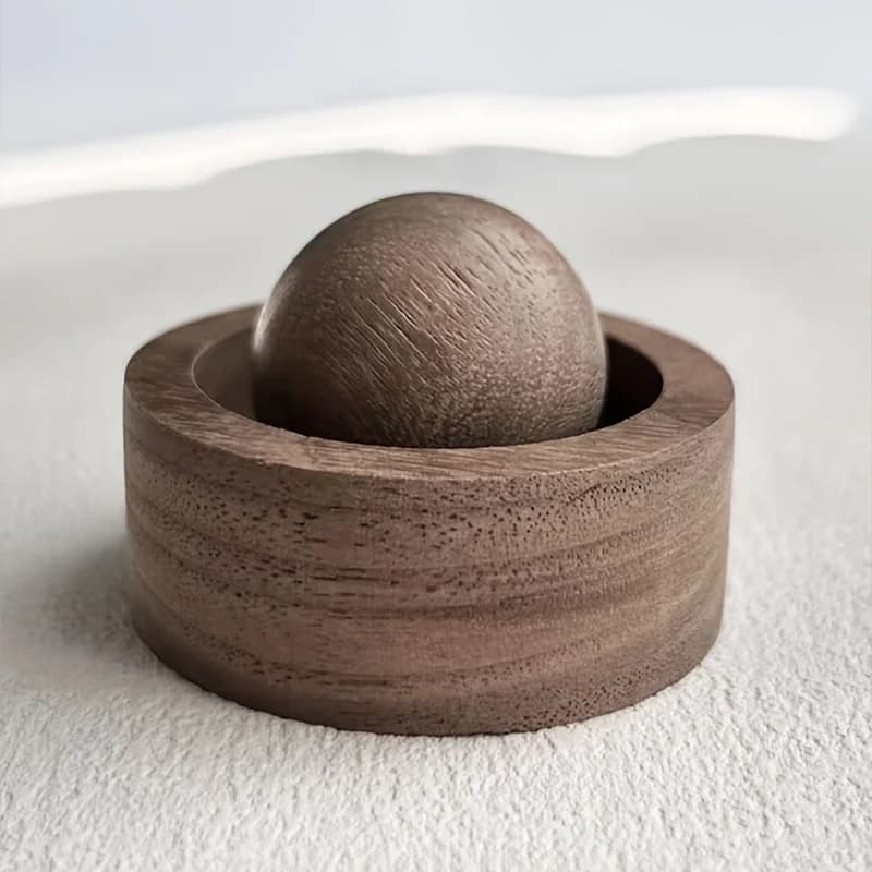 Mini Diffusore di Oli Essenziali in Legno per Auto e Casa - Grazioso Umidificatore Naturale per Aromaterapia per Camera da Letto, Soggiorno, Bagno