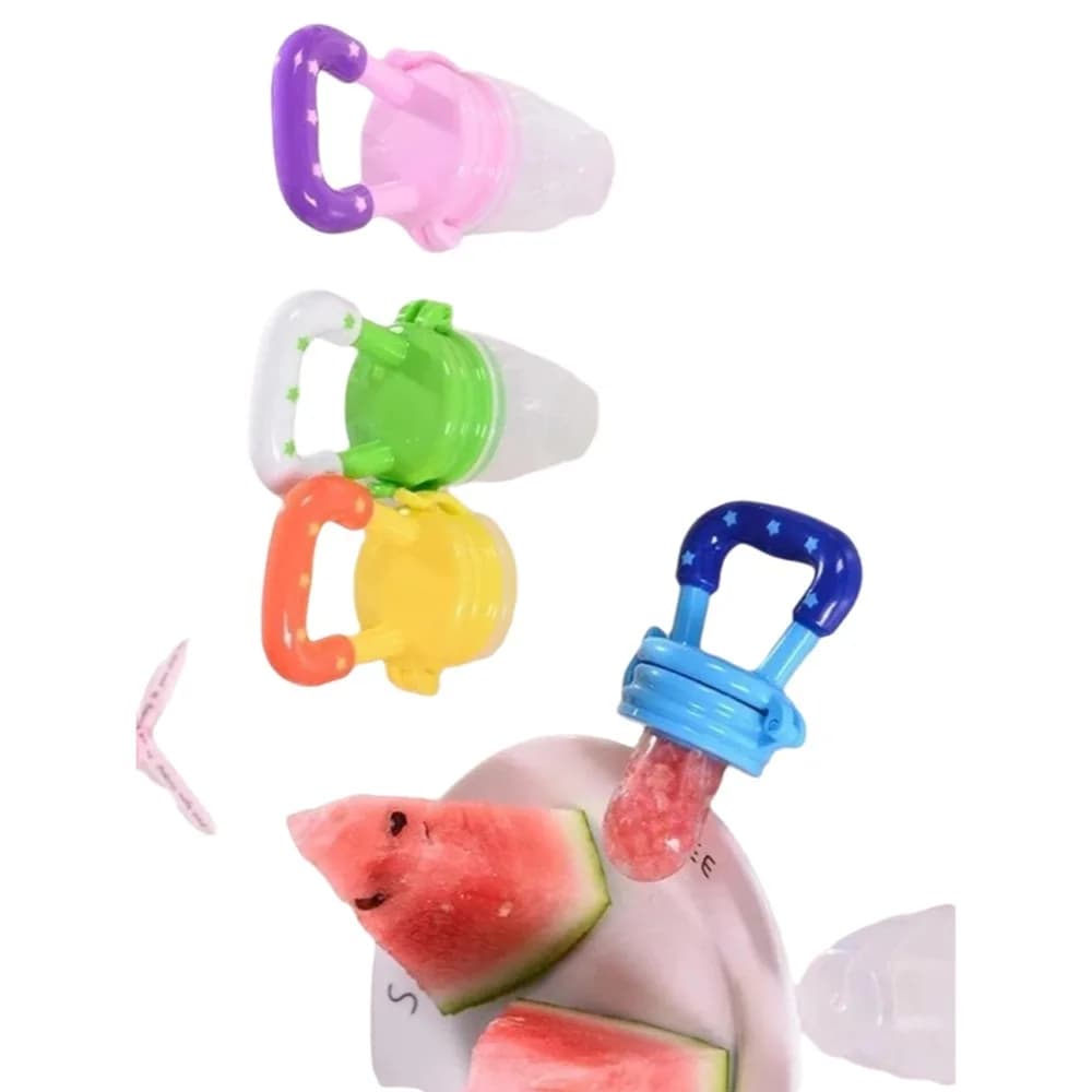 Hot Baby Frutta Verdura Massaggiagengive Ciuccio Borsa per mordere Strumento di alimentazione per felice masticare Giocattolo per bambini Massaggiagengive Accessori per bambini