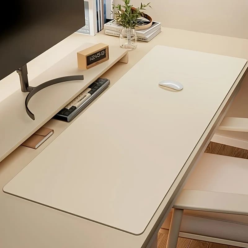 1 piece eco-leather large mouse mat, office slip waterproof desk mat, desk, mouse mats for desk, easy to clean, mouse mats