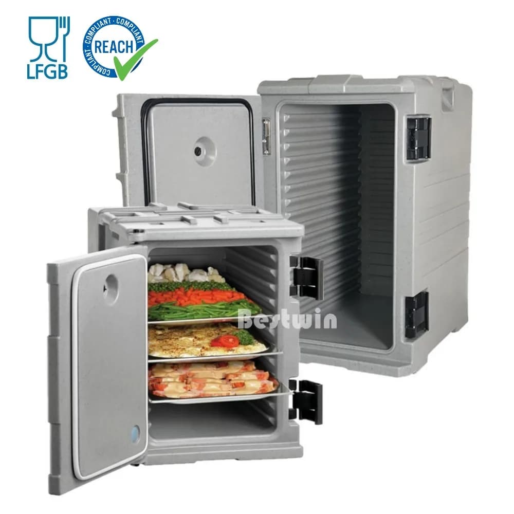 90L 120L Catering commerciale Mantieni il freddo caldo Contenitore di trasporto Armadietto di tenuta Scatola termica Porta padella per alimenti isolata