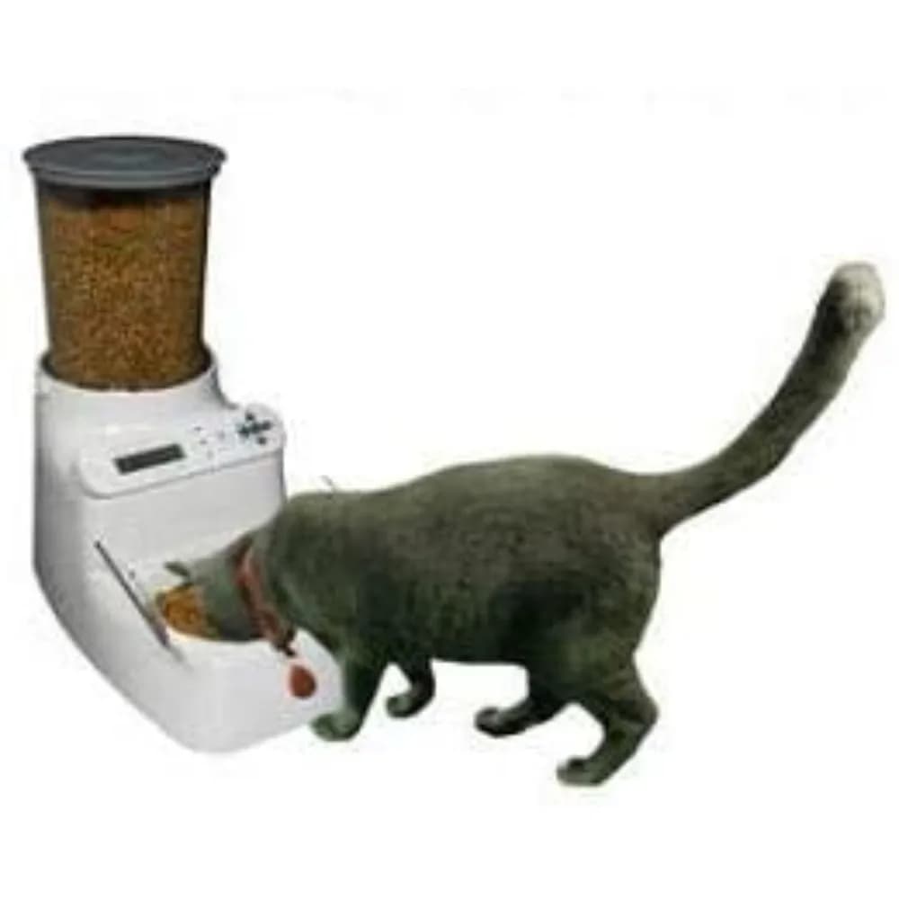 AutoDiet Feeder Dispenser automatico di cibo per animali domestici con 2 ciotole per alimenti per 2 gatti o 1 gatto con timer alimentatore per gatti Mangiatoia per cani