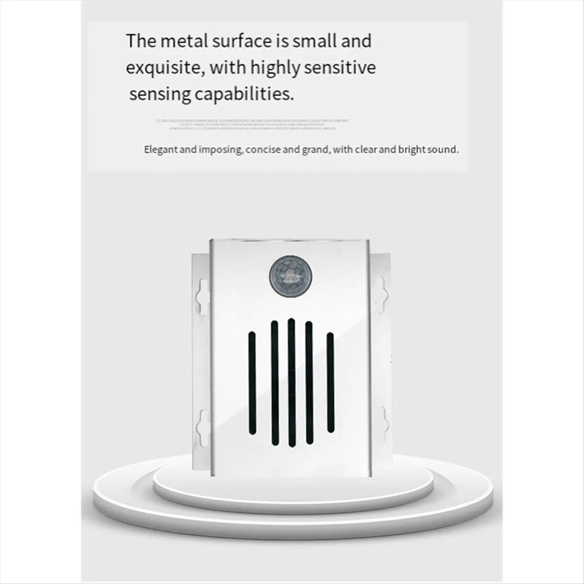 DT73 Mon.PIR Motion Activated Audio Player with Metal Case Motion Sensor Triggered Sound Player Voice Reminder EU PLUG