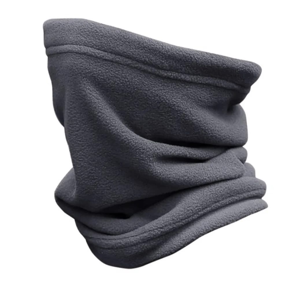 New Adjustable Warm Scarf Polar Fleece Coldproof Fake Collar Solid Color Windproof Neckerchief Outdoor Sports