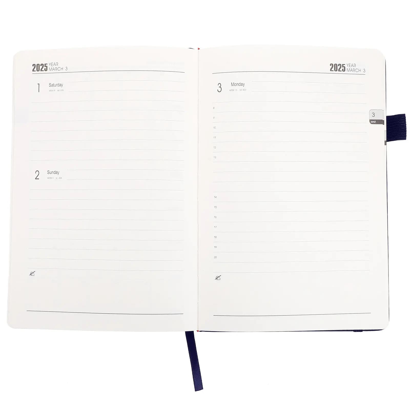 Quaderno per la pianificazione quotidiana, materiale PU, carta piatta, resistente all'usura, organizer per appuntamenti, diario portatile, blocco note, per ufficio e casa
