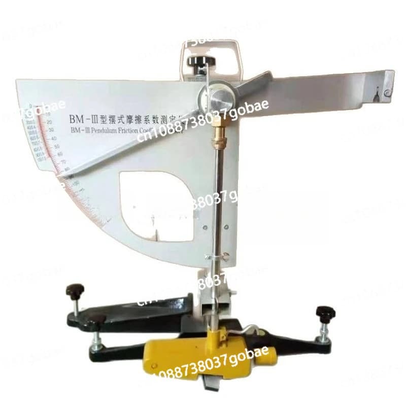 Tester del coefficiente di attrito del pendolo del pavimentazione di misurazione del coefficiente di attrito del pendolo con display digitale