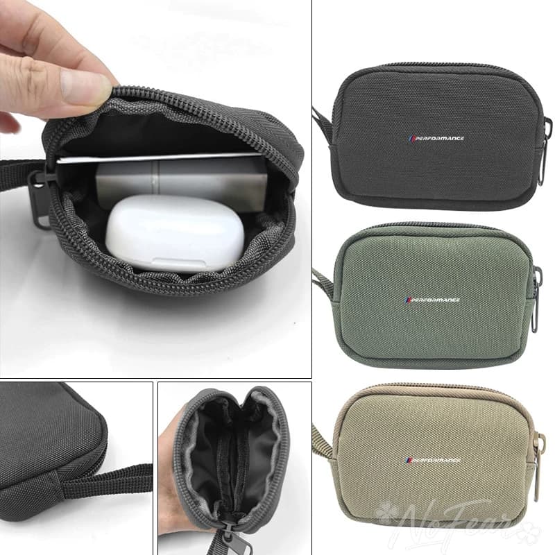 Borsa Portachiavi Auto Impermeabile con Cerniera per Auricolari e USB, Organizer per BMW F26 F15 F16 E91 E90 E60 E84 G32 F30 F36 G30 G2