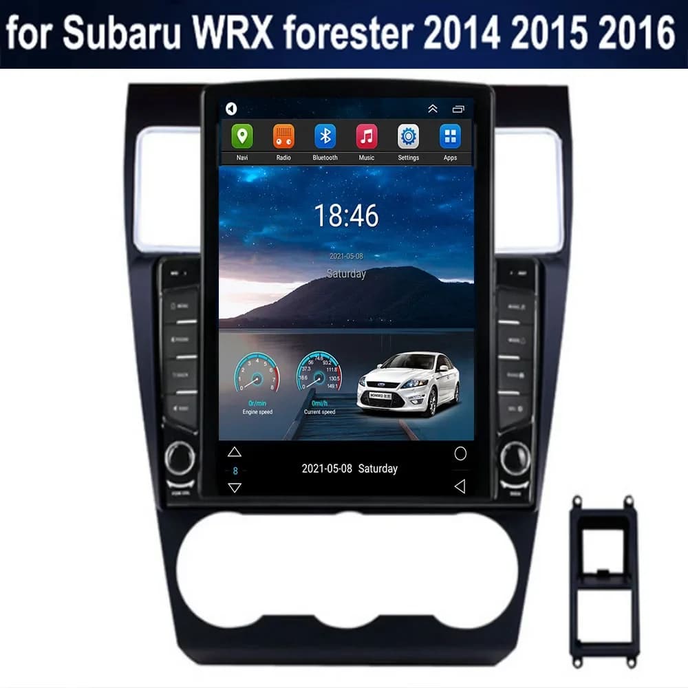 For Tesla Style 2Din Android 14 Autoradio Per Subaru WRX Forester 2014-35 Video Multimedia GPS Stereo Carplay DSP Camera