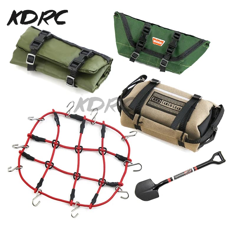 5 Piece RC Knee Storage Organizer for TRX4M Axial SCX24 1/18 1/24 - Roof Sweep Clean Decorative Durable