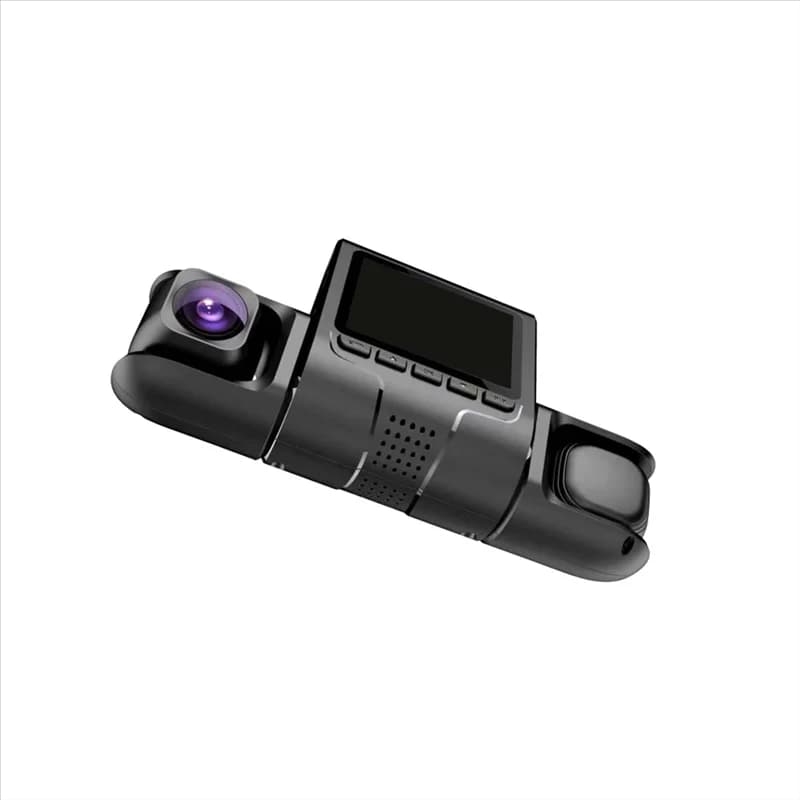Black 3 Car Camera Goal DVR HD 1080P Dash Camera Night Vision IR Dash Cam 3 Channel Video Driving Recorder Parking Monitor 24 Hours