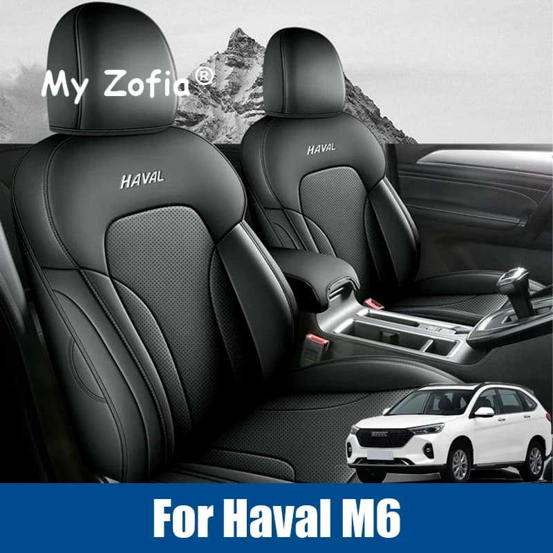 For Haval M6 2023 2024 2025 Completely covered car leather covers with complete set of cushions for front and rear seats Custom accessories