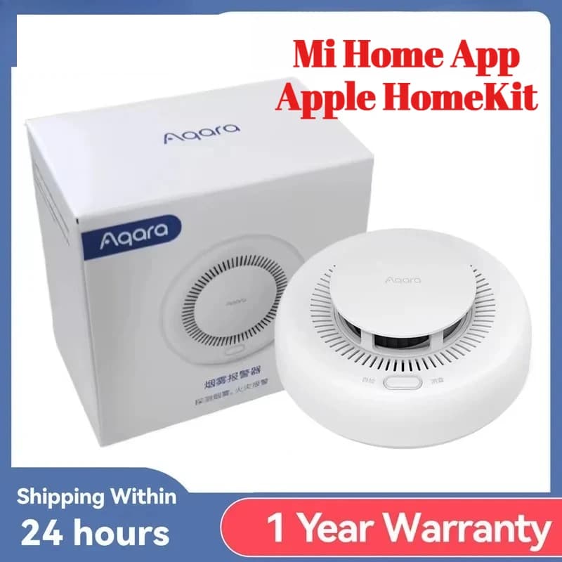 Rilevatore di fumo Aqara originale ZigBee 3.0 Allarme antincendio intelligente con avviso sonoro APP di sicurezza domestica Controllo remoto per Mi Home Homekit