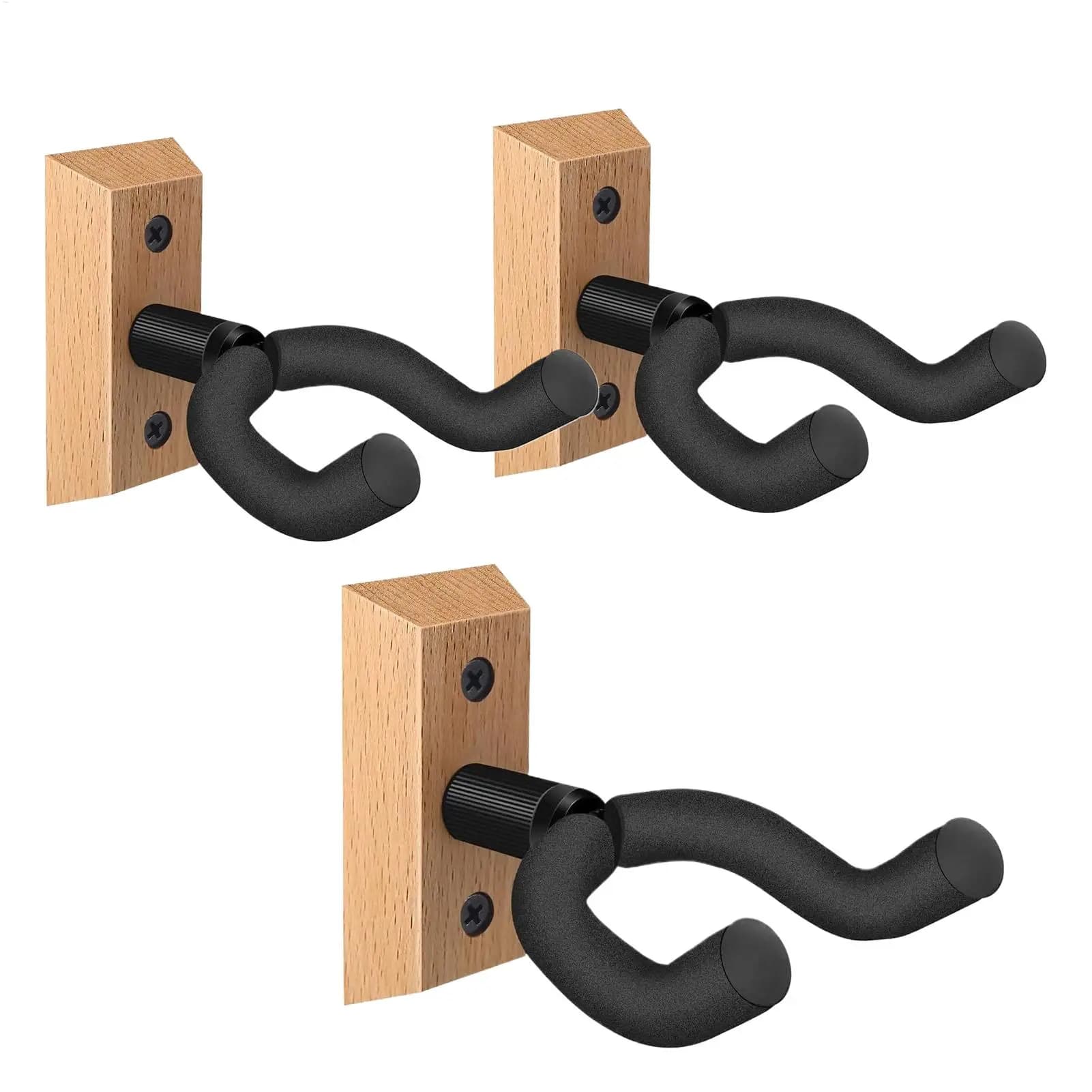 Guitar Hanger Wall Mount Heavy Duty Easy Install Secure Holding Hook Acoustic Electric Guitar Rack For Mandolin Ukuleles