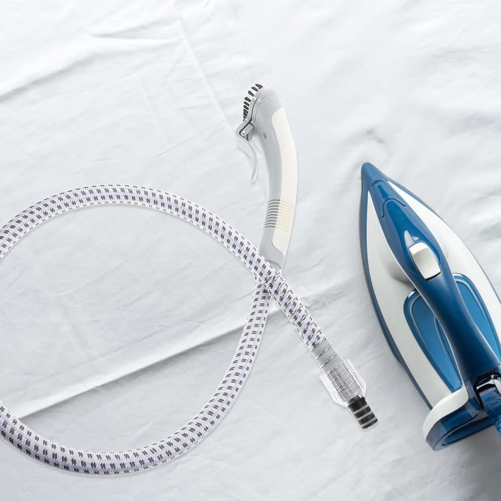 Universal Steam Hose Replacement Garment Steamer Plastic Tube Brush Attachment Efficient Steam Distribution Clothes Wrinkle