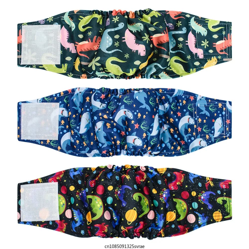 Pannolini per fascia di pancia per cani maschili pantaloni fisiologici per animali domestici cintura elastica ad alta assorbenza confortevole per l'incontinenza da allenamento