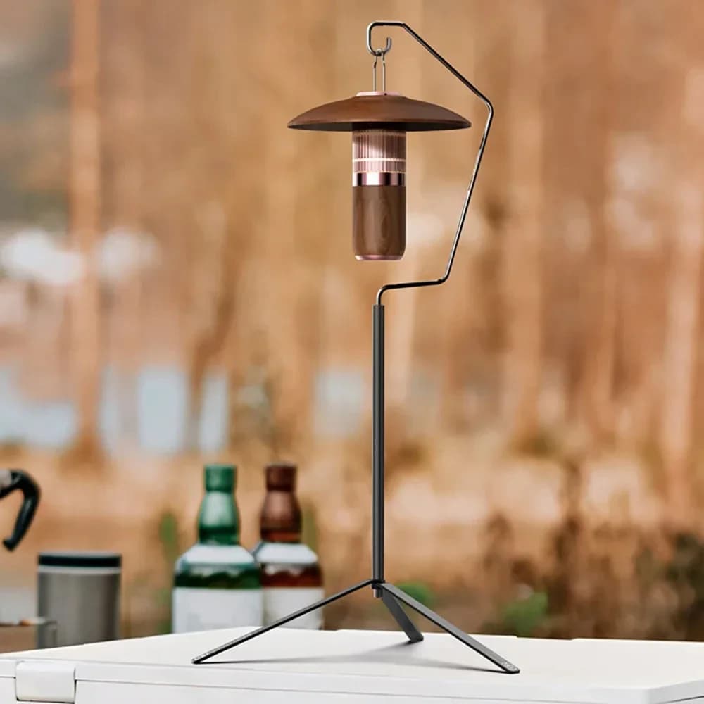 Telaio leggero da tavolo Staffa piccola leggera Treppiede da campeggio Lega di alluminio Illuminazione da tavolo rimovibile Telaio con gancio per appendere