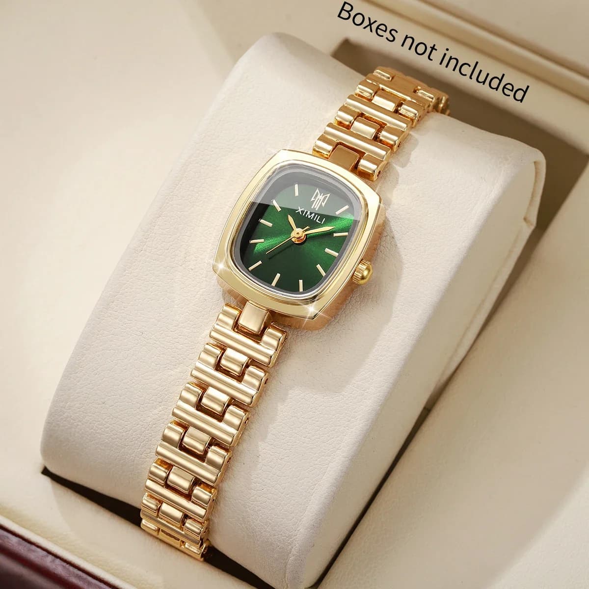 Orologio da donna al quarzo Fashion Square, elegante cinturino in acciaio inossidabile, orologio da polso da donna, orologio da donna (senza scatola)