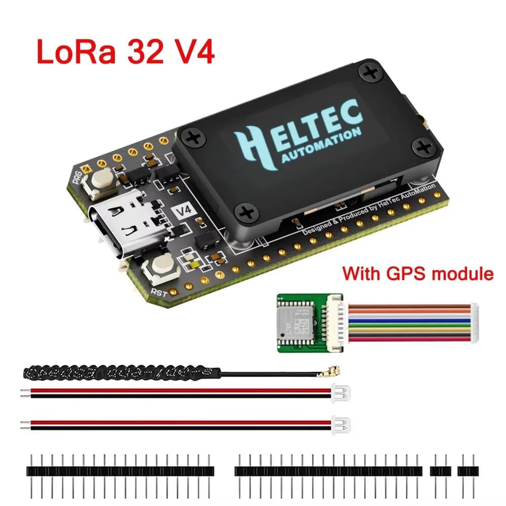 Scheda ESP32 con Display OLED da 0,96 Pollici, LoRa 32 V4 BLE a Basso Consumo, Meshtastic GPS, Alimentazione Solare, ESP32 SX1262 per Arduino IoT