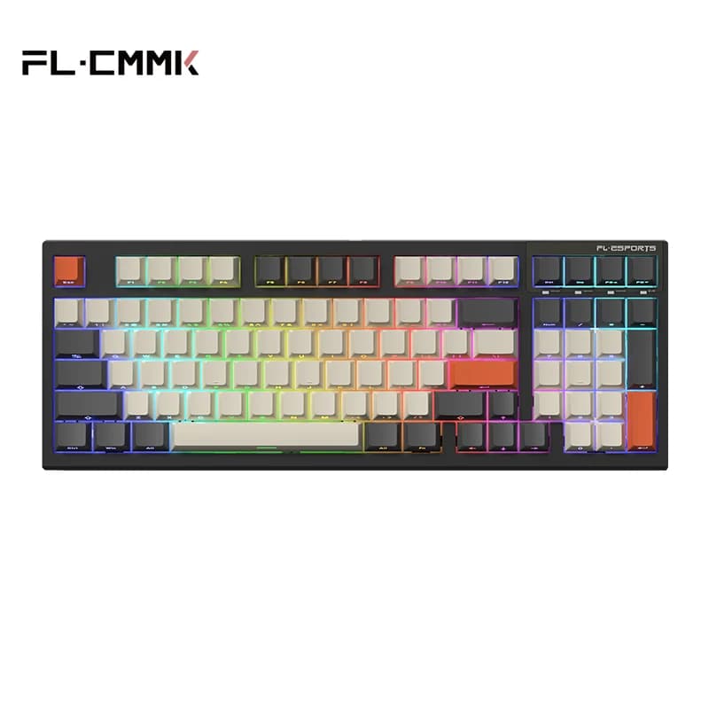 FL -esports FL980V2 PRO Wireless Gamers tastiera meccanica 2.4G Bluetooth TYPE-C tastiera cablata 97 tasti PBT Keycap interruttore Kailh