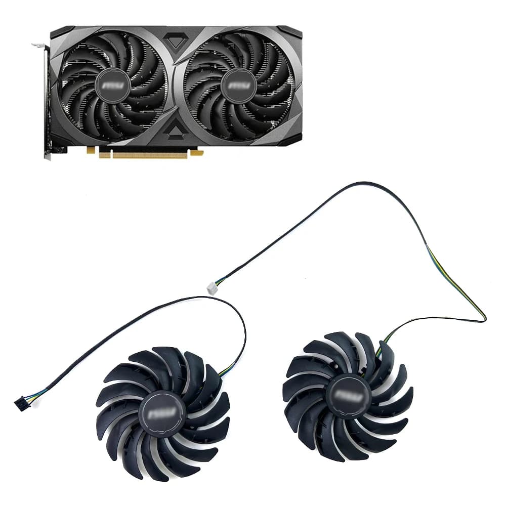 Silent graphics card fan replacement For MSI GeForce RTX 3060 VENTUS 2X 12G video card fan 95mm 4pin PLD10010S12HH 12V