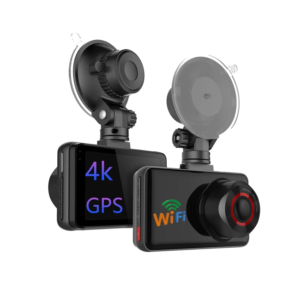 Nuova Dash Cam 4K WiFi per Auto, Telecamera Anteriore e Posteriore IPS, Registratore Video Full HD 1080P, DVR per Guida
