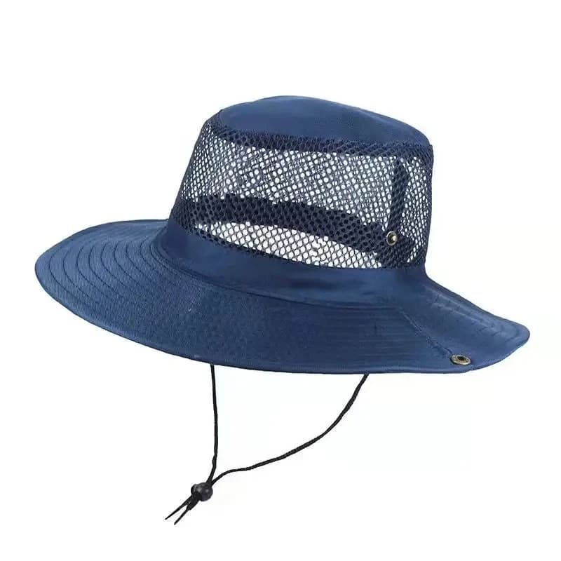 Cappello da Pesca, Berretto da Montagna, Cappello a Rete per Campeggio Outdoor, Cappello da Sole da Uomo con Ampia Tesa, Cappello Mimetico, Cappello da Viaggio per il Sole