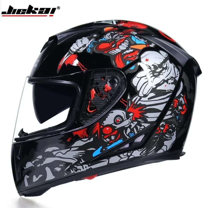 JIEKAI high quality full face motorcycle helmet men racing motorcycle helmet DOT capacete casqueiro casque capacitance