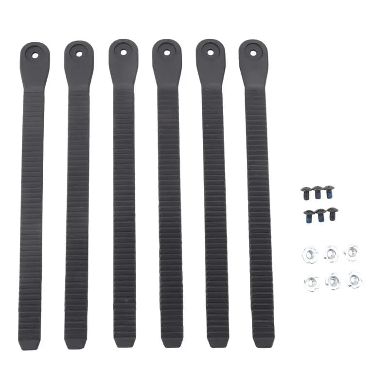 B48B-6PCS Roller Skating Shoes Strap Snowboard Ladder Strap Binding Replacement With Screws