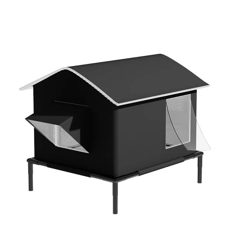 Cuccia per gatti e cuccioli, calda per l'inverno, per esterni, universale per quattro stagioni, con sistema di blocco termico, forniture per animali domestici