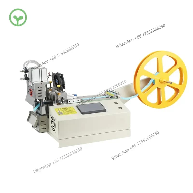 Macchina Tagliatrice Automatica per Nastro in Nylon, Taglierina a Caldo e a Freddo per Nastri e Cinghie