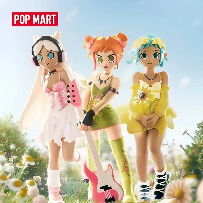 Pop Mart Peach Riot Punk Fairy Series Blind Box Guess Bag Cute Doll Anime Figure Collezione di ornamenti per il desktop Scatola misteriosa Giocattoli