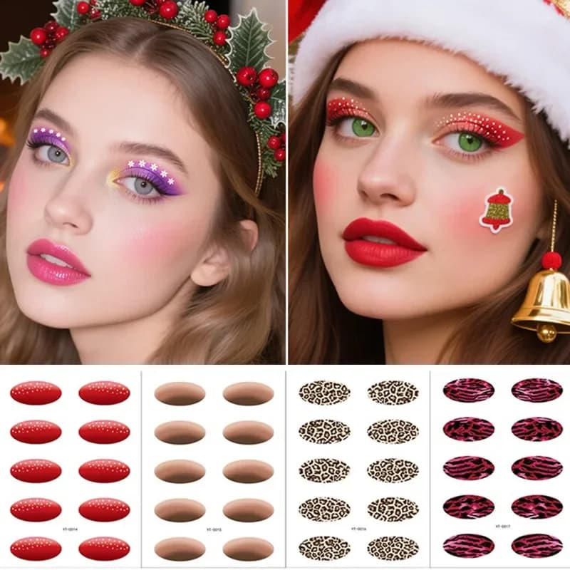 Decalcomanie eye makeup for parties on stage Decorations for waterproof self-adhesive eyes Tools for disposable cosmetic tattoos