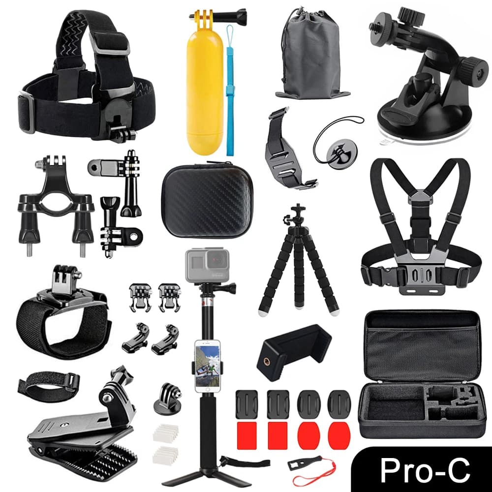 For Action Camera Accessories Kit Tripod Adapter Supports for GoPro Hero Go Pro DJI Osmo Pocket Action Insta360 X4 GO 3 Accessory